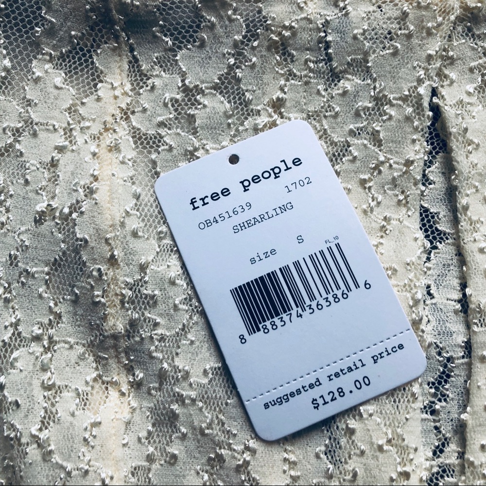 Free People NWT Lace Shearling Dress - Picture 5 of 8